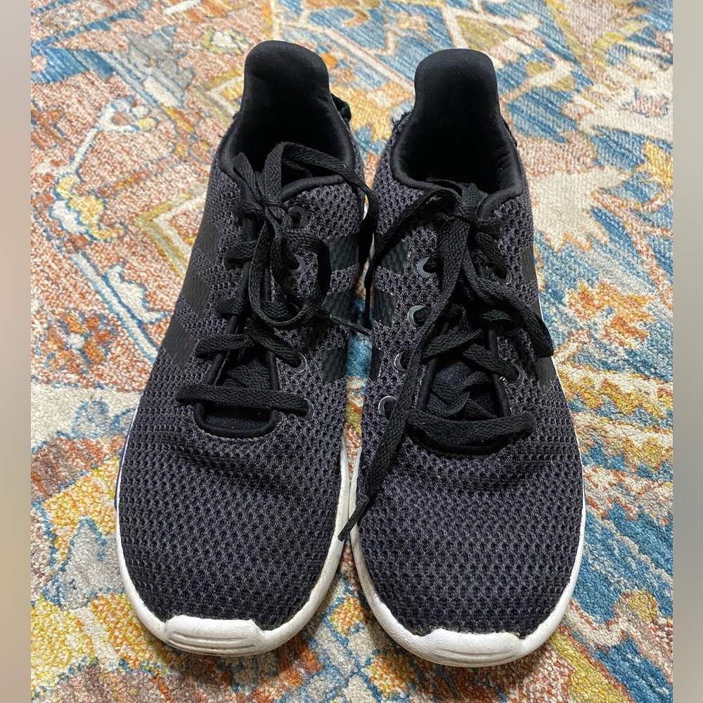Black adidas cloudfoam shoes.
